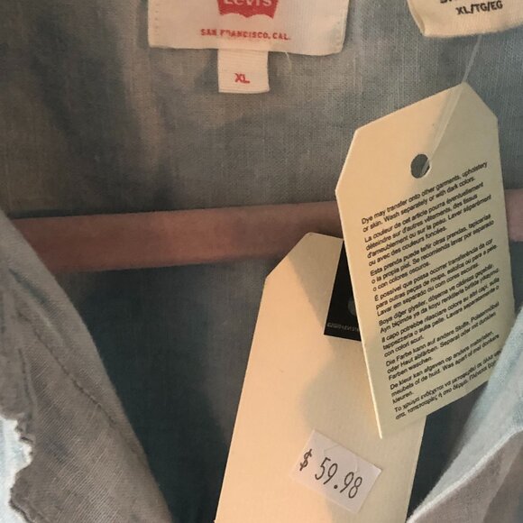 LEVIS JOYCE SHORT SLEEVE RESORT SHIRT - Picture 8 of 10